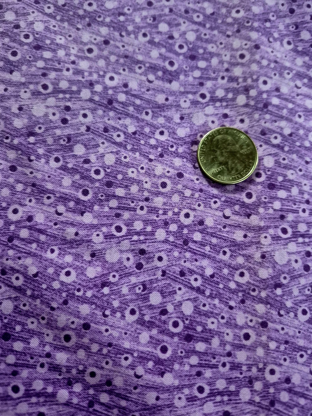 Abstract Dots Shades of Purple Cotton Fabric 1 3/4 Yards Sewing Quilting Crafts